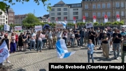 Акция в поддержку Навального в Дюссельдорфе