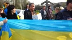 Митинг за единую Украину в Краматорске