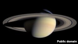 Кольца Сатурна. Изображение передано спутником Cassini Orbiter