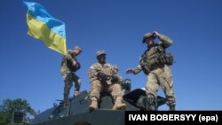 Военнослужащие Украины и США во время совместных учений в 2016 году