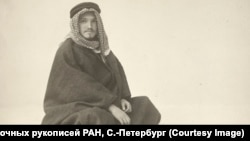 Юрий Марр в арабском одеянии. Петроград. 20 января 1915 г. Фото И.С. Здобнова. Институт восточных рукописей РАН, С.-Петербург