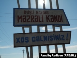 İmişli rayonu. Məzrəli kəndi