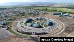 Azerbaijan -- A view of the newly rebuilt village of Agali in the district of Zangilan