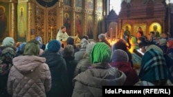 Церковь Иконы Божией Матери в юго-западном районе в Чебоксарах, 12 апреля 2020 года 