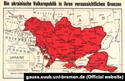 Немецкая карта Украины (1918)