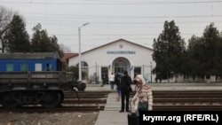 Здание вокзала в Новоалексеевке