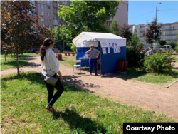 Избирательный участок в Петербурге