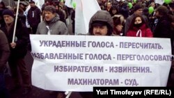 Акция против нарушений на выборах (архивное фото)